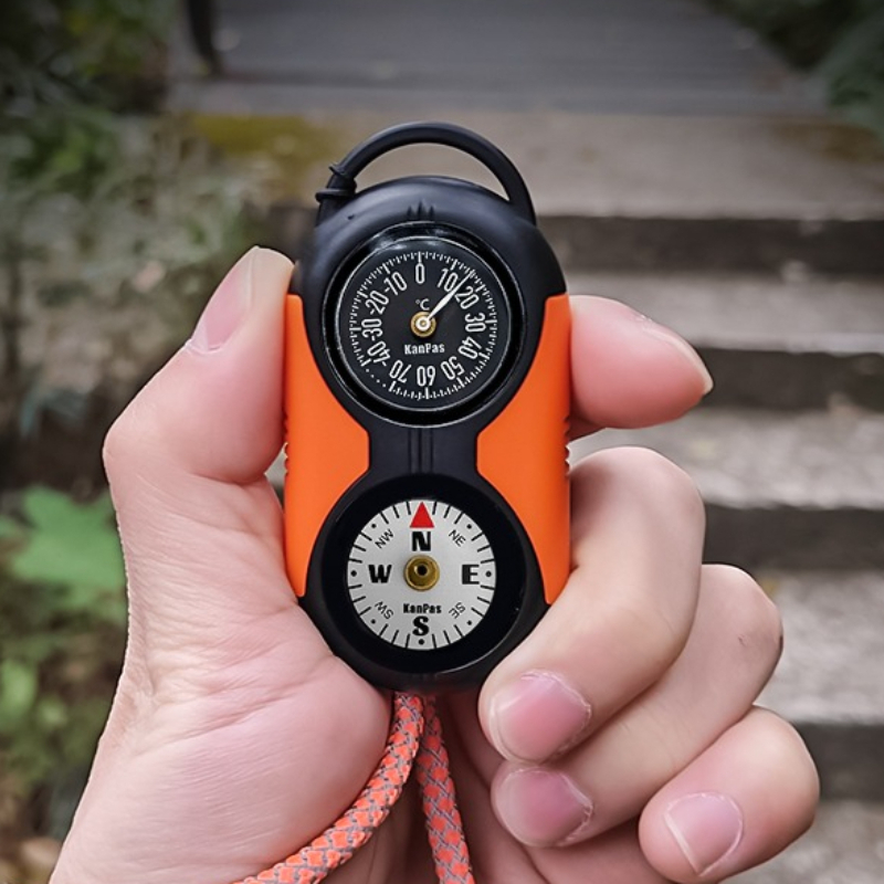 Hunting Outdoor Thermometer - 2-in-1-Hygrometer, Thermometer, Kompass, hochwertiges Thermohygrometer-Set für