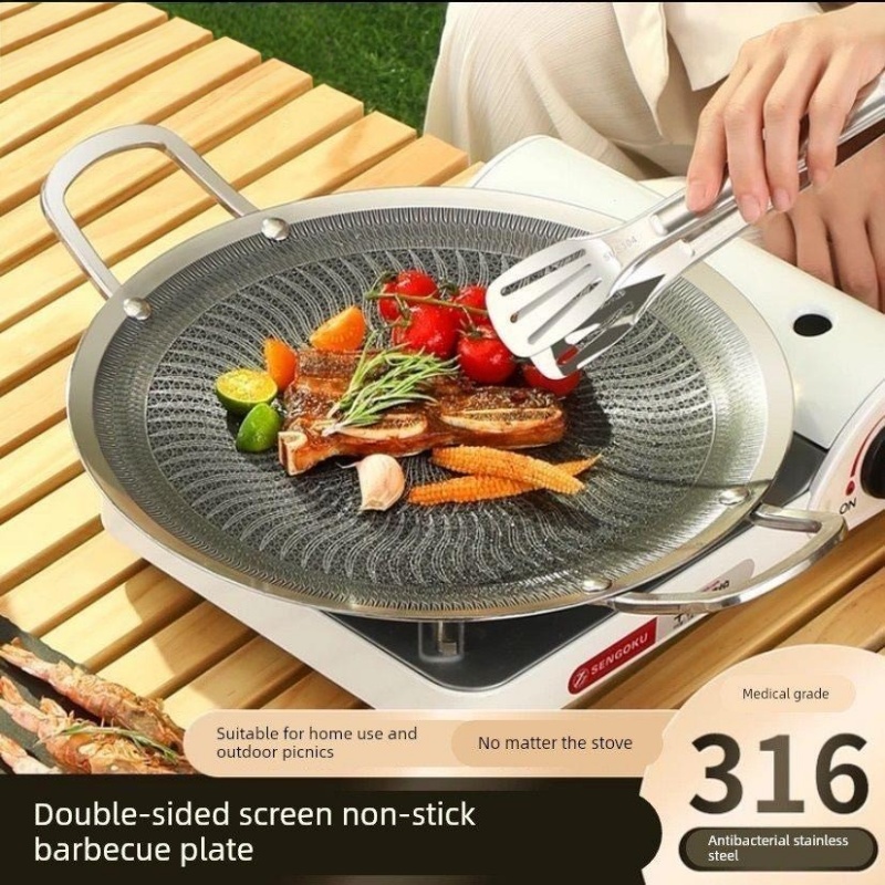 Outdoor Hunting Kitchen - 316 Edelstahl Multifunktionale Koch- und Grillpfanne