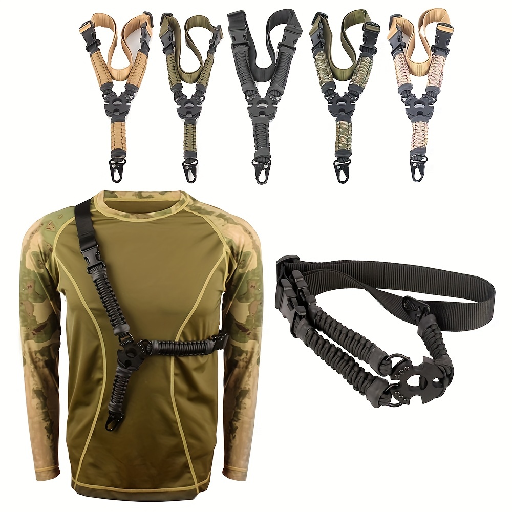 Outdoor Hunting Rifle - 3-Punkt-Bungee-Taktpistolen Schlinge Airsoft-Gewehre Umreifung gürtel Militärs