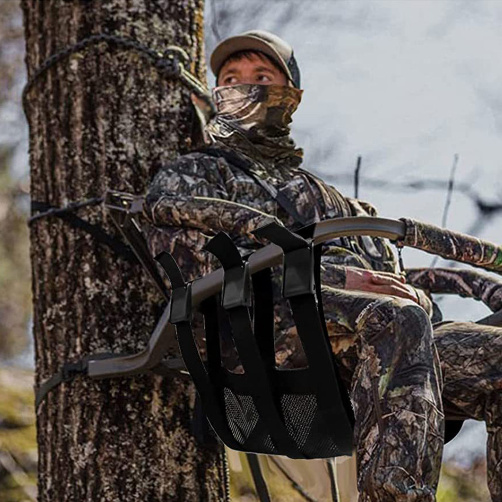 Hunting And Fishing Outdoor Chairs - Baumständer-Stuhl Verstellbarer Klappbarer Atmungsaktiver Netz-Sitz für