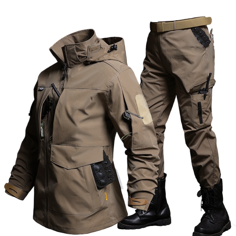 Outdoor Hunting Overalls - Frühling Herbst Herren Taktischer Overall-Anzug Verschleißfeste