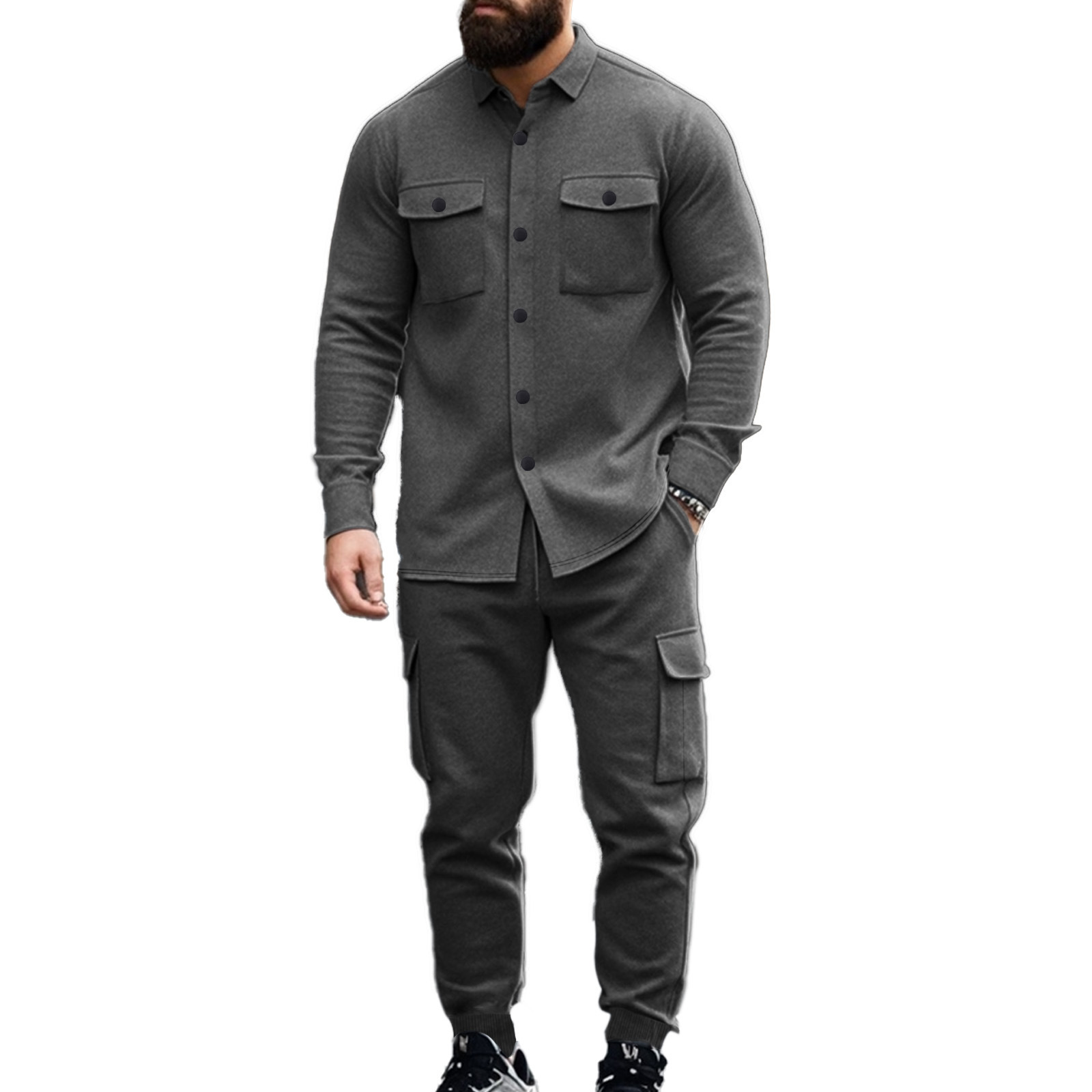 Outdoor Hunting Overalls - Taktisches Jagdjacken-Hemd-Set für Herren, amerikanische robuste