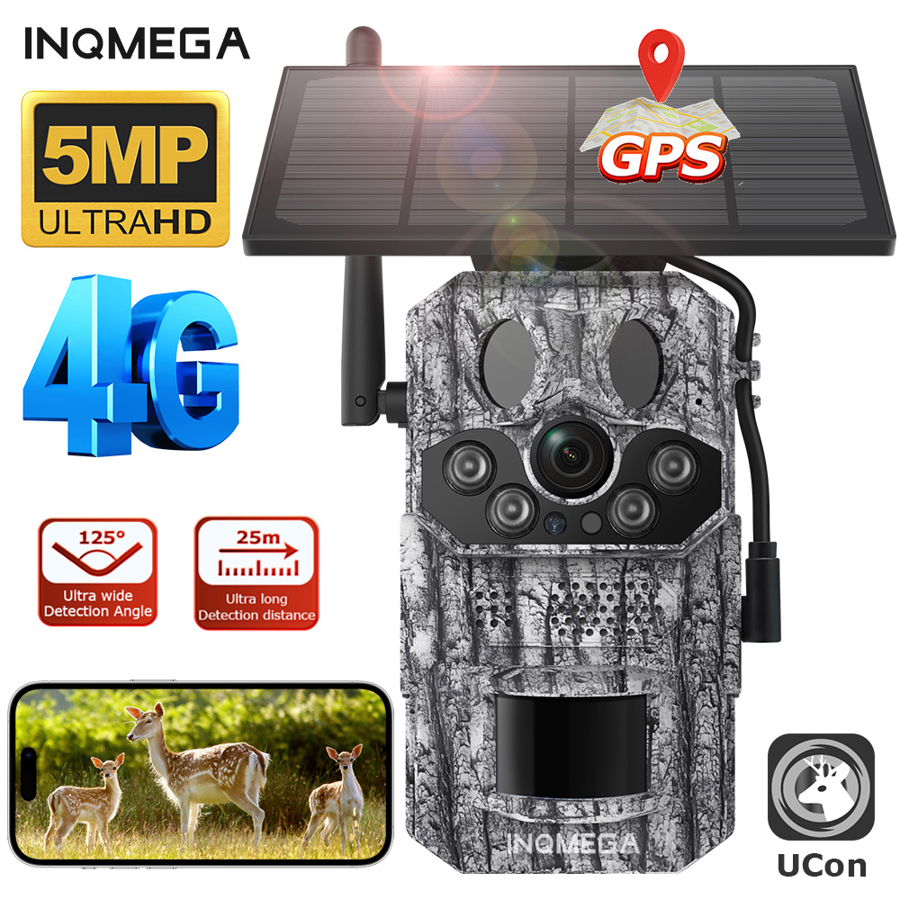 Hunting Outdoor Camera - INQMEGA4G 2K 5MP PIR Bewegungsaktivierte Triggerzeit
