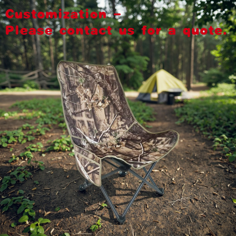 Hunting And Fishing Outdoor Chairs - custom.Leichter, tragbarer, zusammenklappbarer Outdoor-Jagd-Campingstuhl mit Seitentasche,