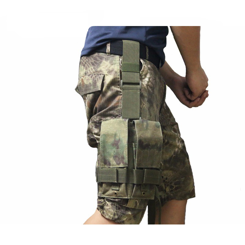 Outdoor Hunting Magazines - Taktische Oberschenkel-Magazintasche 5.56/7.62 / Molle-Gürteltasche für