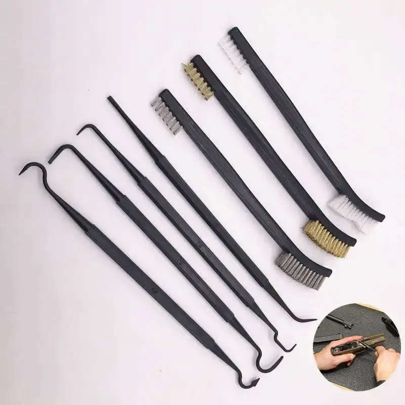 Gun Cleaning Rod - Pistolenreinigungsset, doppelseitiges Nylon-Pistolenreinigungspicks, Bürsten für Outdoor-Jagdgewehrzubehör,