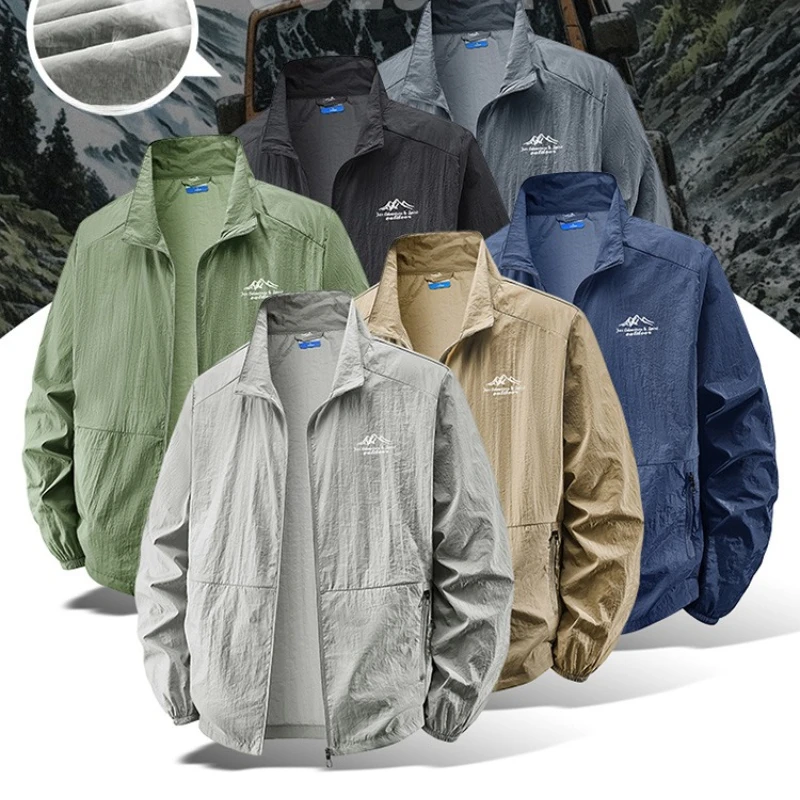 Hunting Outdoor Clothing Brands - Outdoor-Wanderjacke mit UV-Schutz UPF50+ für Herren,