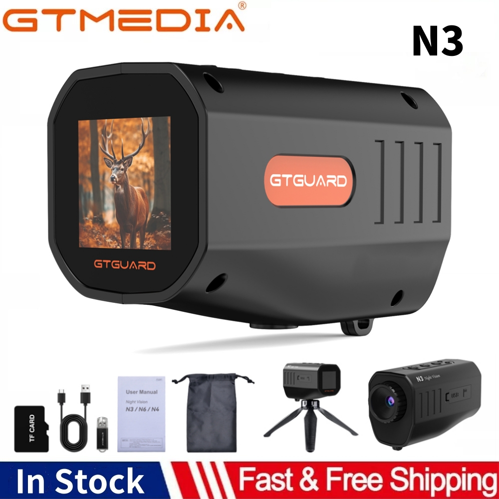 Hunting Outdoor Watch - GTGUARD N3 Nachtsicht-Monokular-Brille mit 5-fachem Digitalzoom,