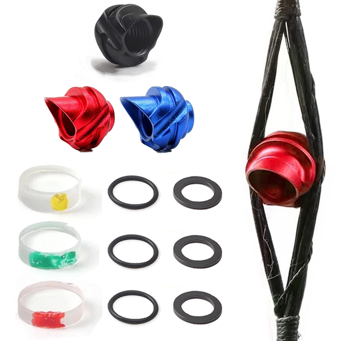Hunting Bow Compound - 4X6X8X Linsen-Peep-Sight 37/45 Grad 3 Farben