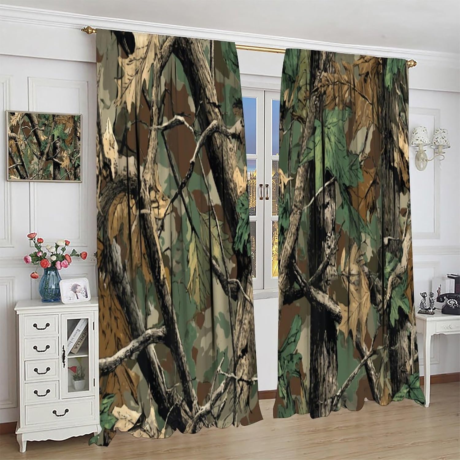 Waldtarn-Vorhänge, Wald-Camo m – Hunting And Camping In Forest Bewertung und Preis