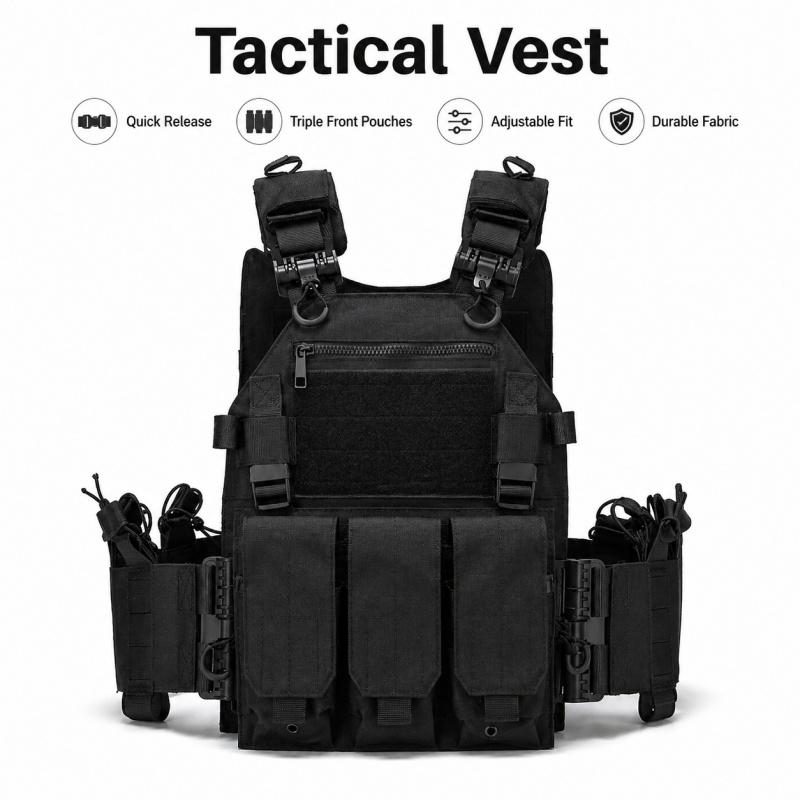Taktische Weste aus Polyester  – Outdoor Hunting Magazines Bewertung und Preis