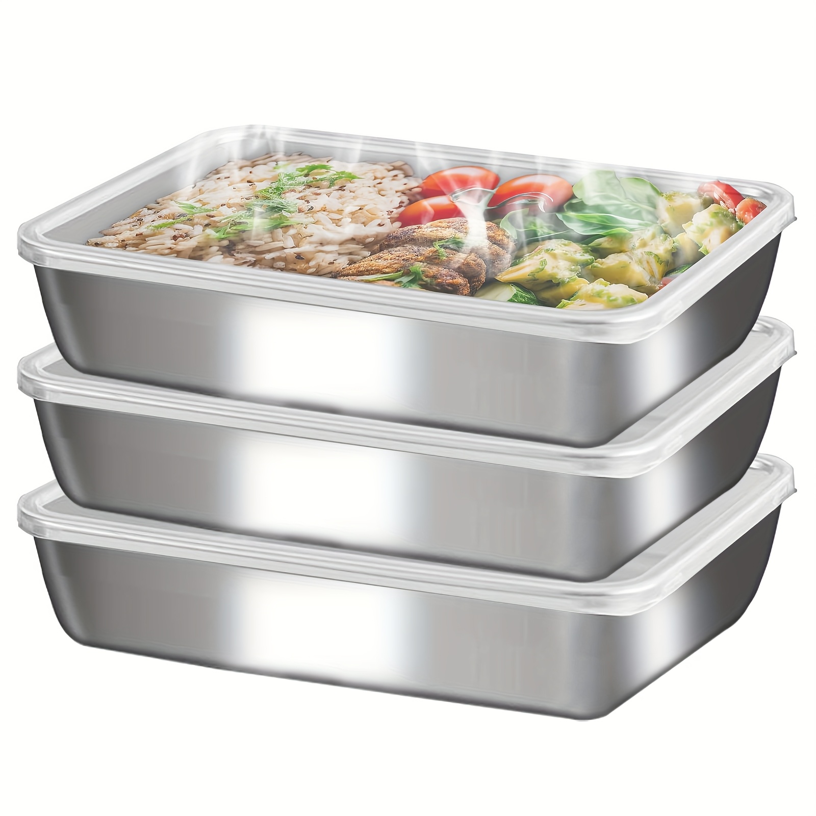 3-teiliges Edelstahl-Lebensmit – Outdoor Hunting Kitchen Bewertung und Preis