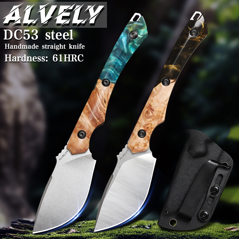 DC53 Stahlmesser mit fester Kl – Knife Hunting Fixed Blade Bewertung und Preis
