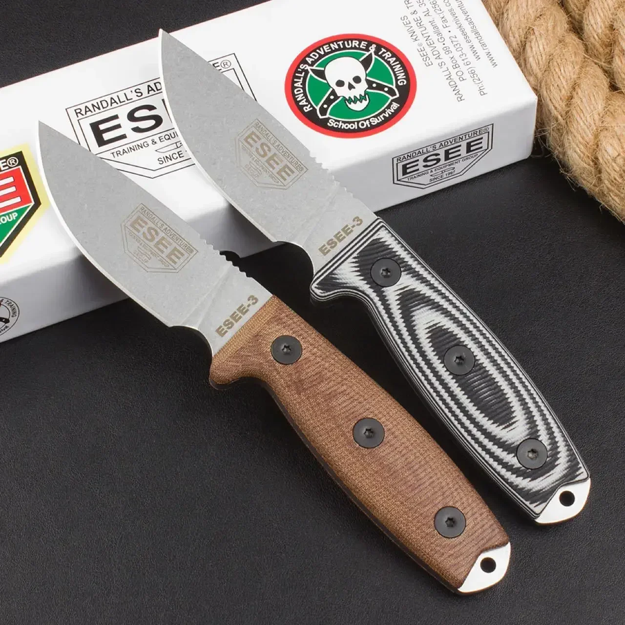 Feststehende Klinge ESEE-3 Row – Knife Hunting Fixed Blade Bewertung und Preis
