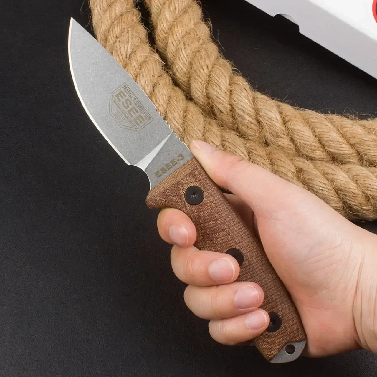 Feststehende Klinge ESEE-3 Row – Knife Hunting Fixed Blade Bewertung und Preis