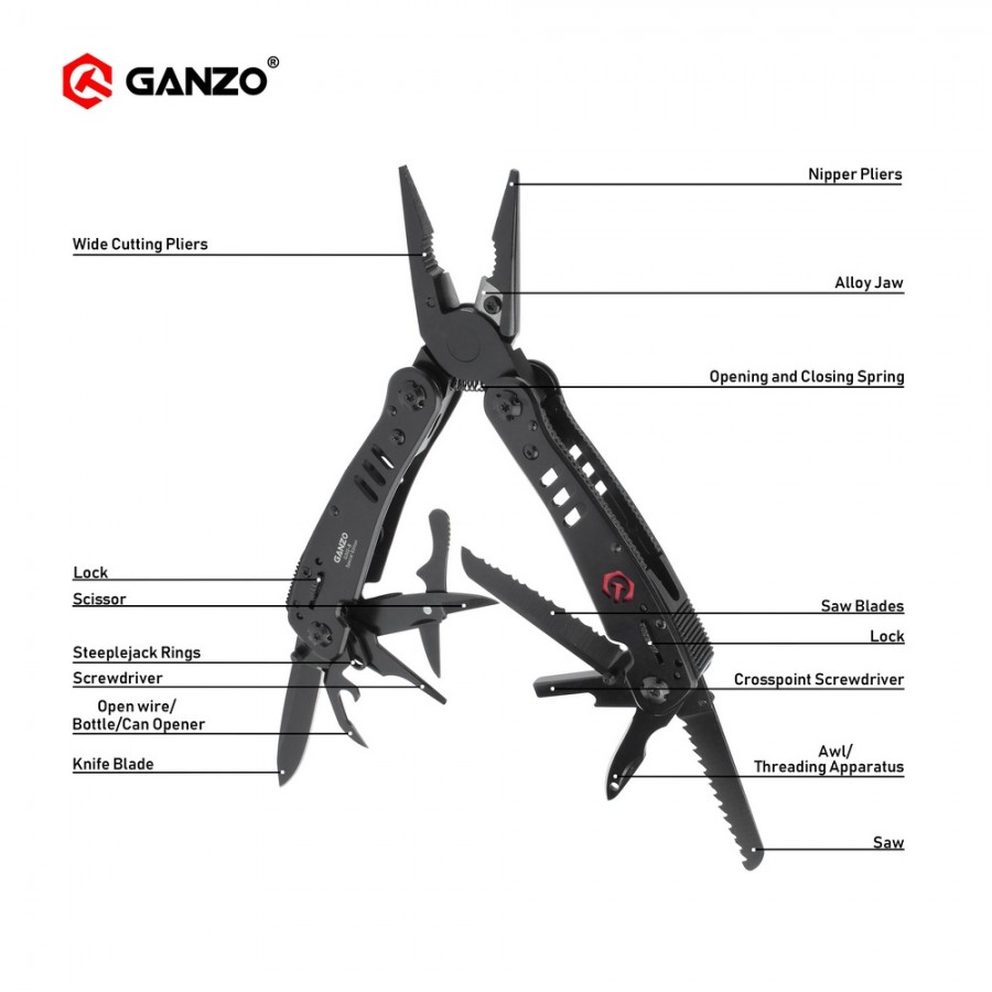 Ganzo G302 G302-H G302-B Multi – Knife Hunting Fixed Blade Bewertung und Preis