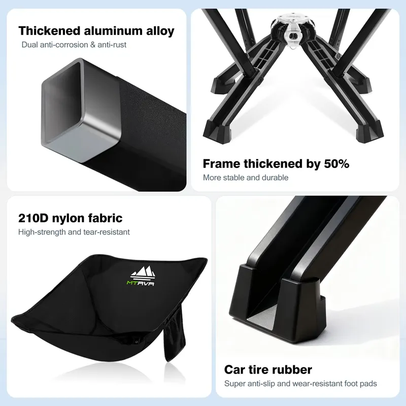 Schwerer Aluminium-Klappstuhl, – Hunting And Fishing Outdoor Chairs Bewertung und Preis