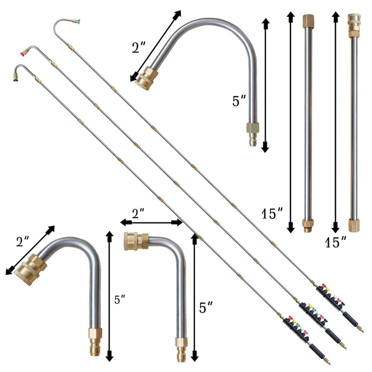 10/8-teiliges Hochdruckreinige – Gun Cleaning Rod Bewertung und Preis